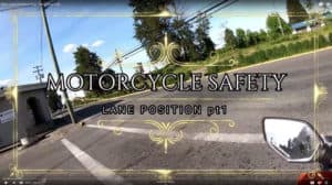 Motorcycle Lessons - Lane Safety